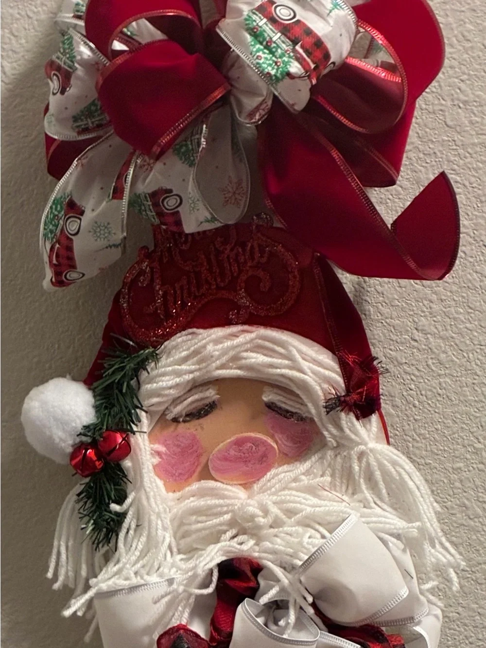 Christmas Santa  Tree, Wall, Door Hanging
